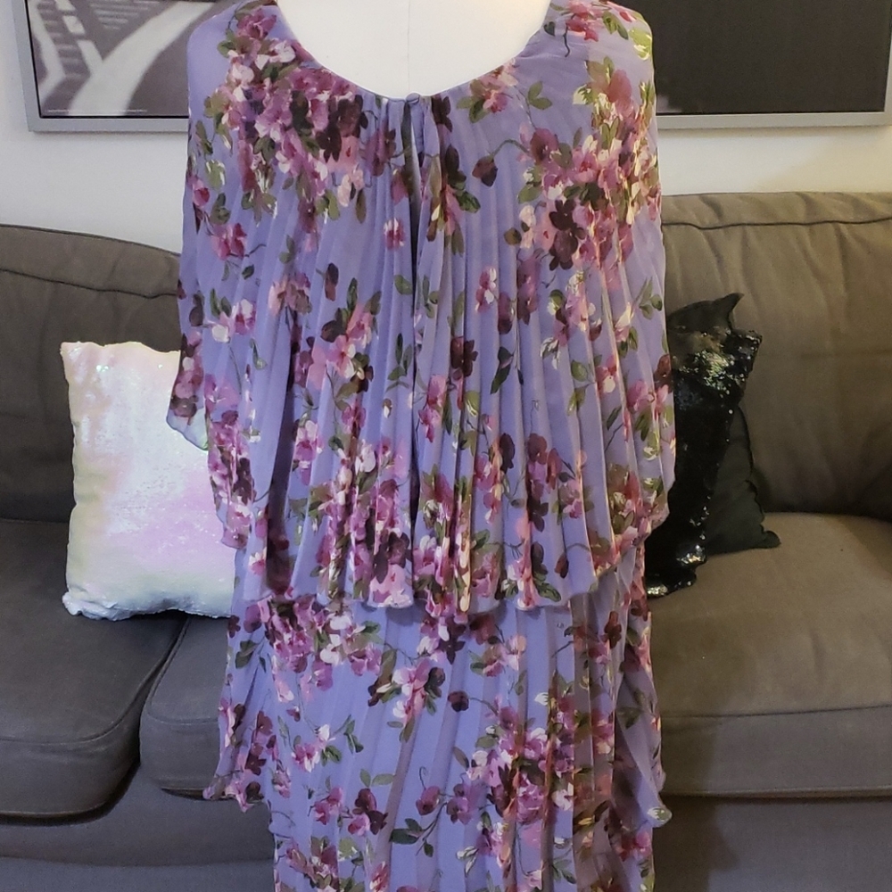 🆕️ Asos Design Curve Soft Pleated Tiered Midi… - Picture 4 of 8